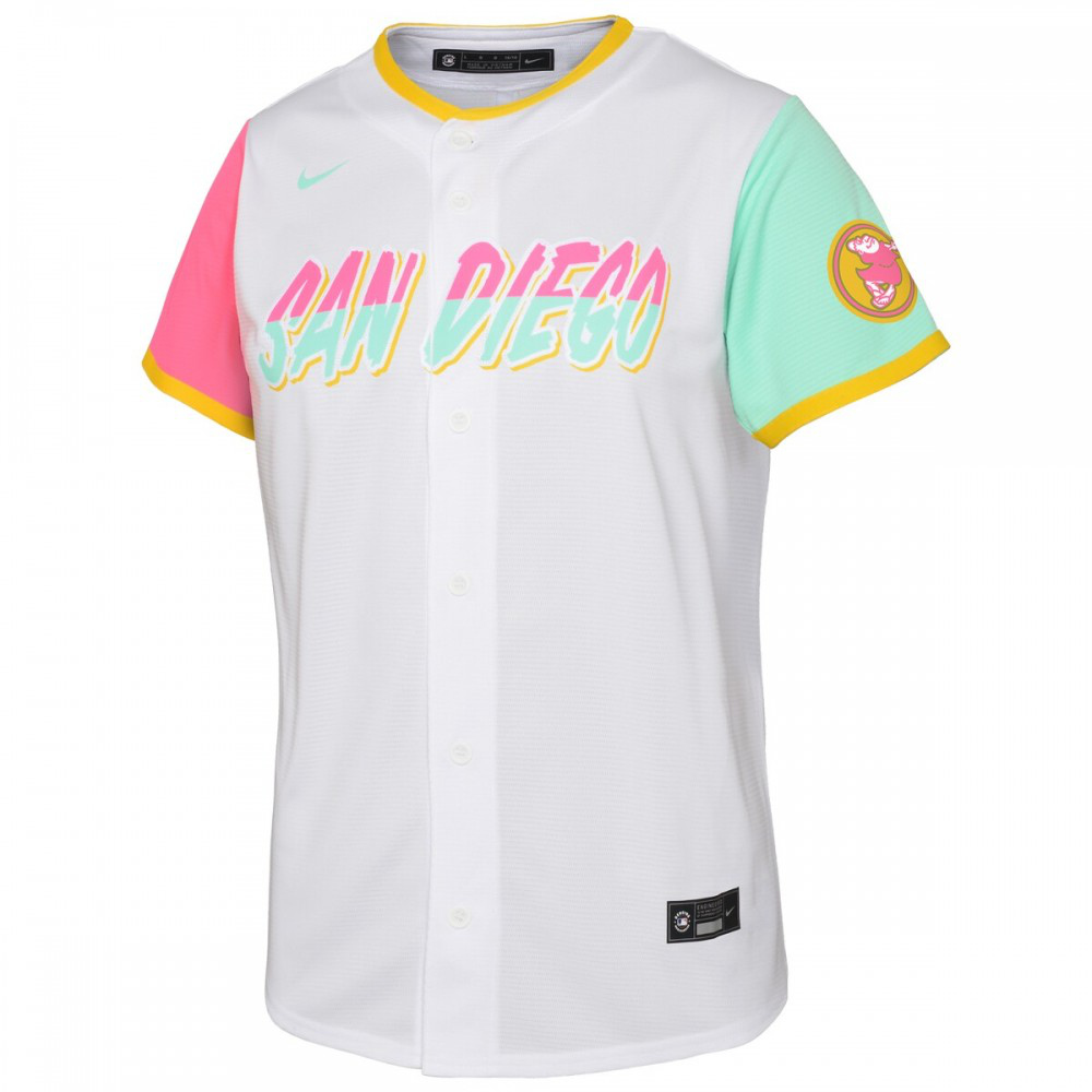 Manny Machado San Diego Padres Youth 2022 City Connect Replica Player Jersey - White-Pro Kit Vault | Brand New 26/27 Sports Jerseys
